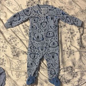 Carter's Gray and Blue Koala Footie